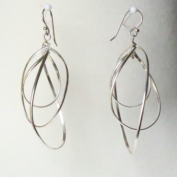 Argento Vivo sterling silver multi-hoop earrings - Picture 1 of 5